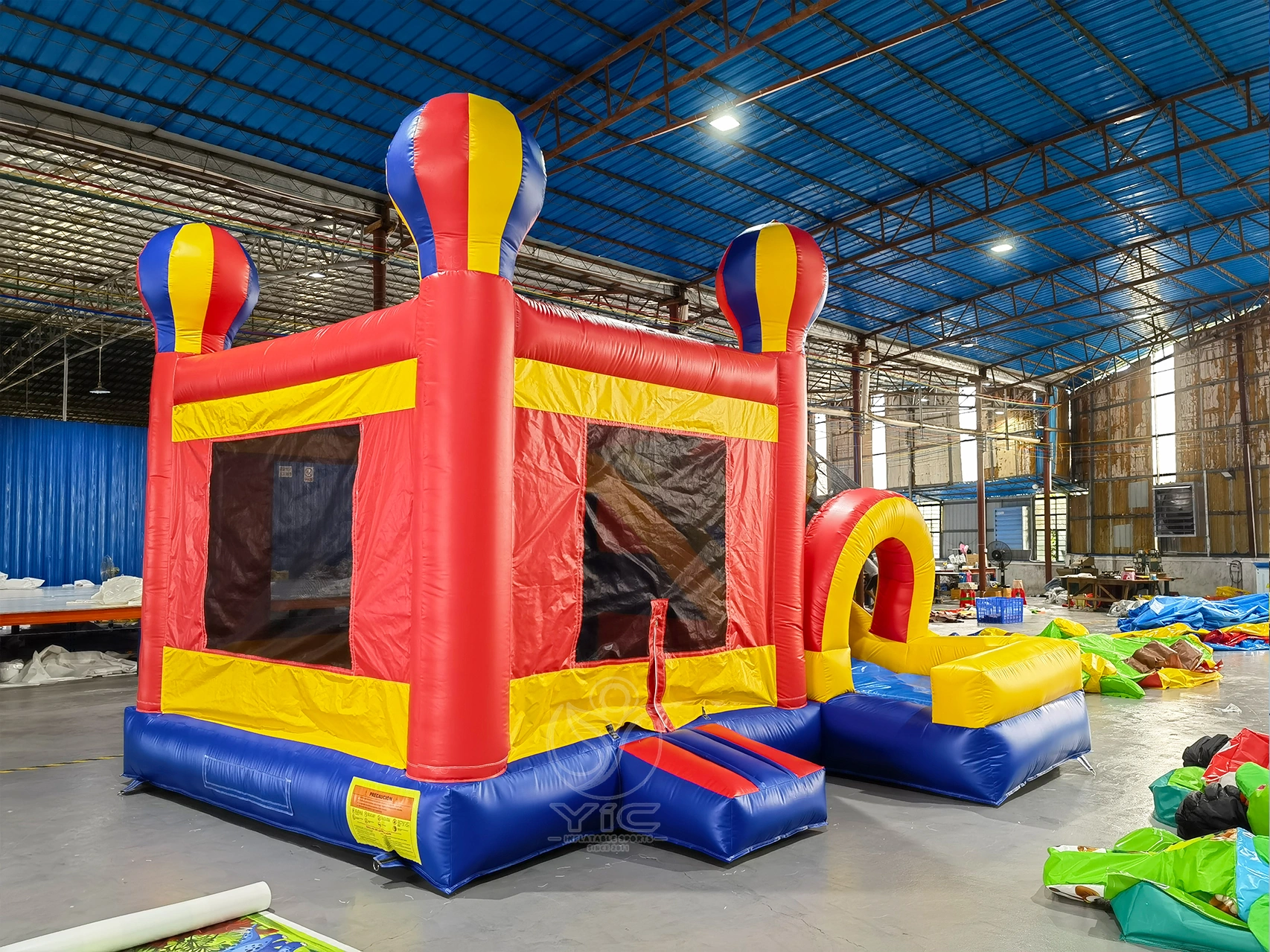 Hot air balloon slide and hoop bouncer product photo 2