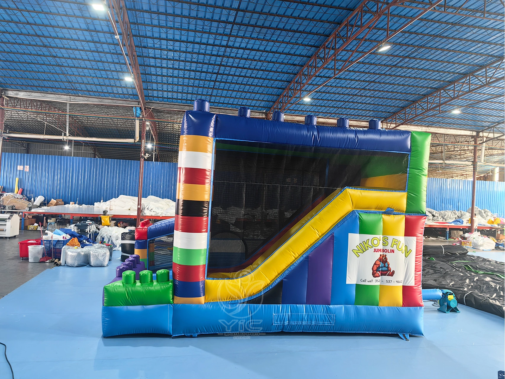 Building block bounce house product photo 4