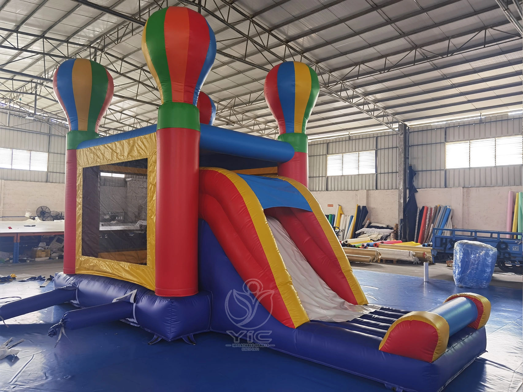 Hot air balloon combo bounce house product photo 2