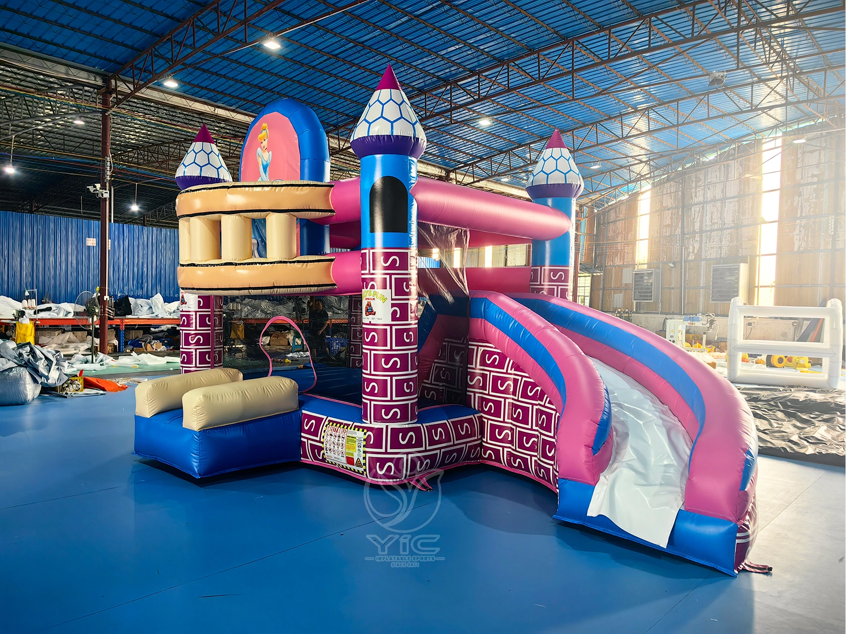 Commercial princess bouncy castle
