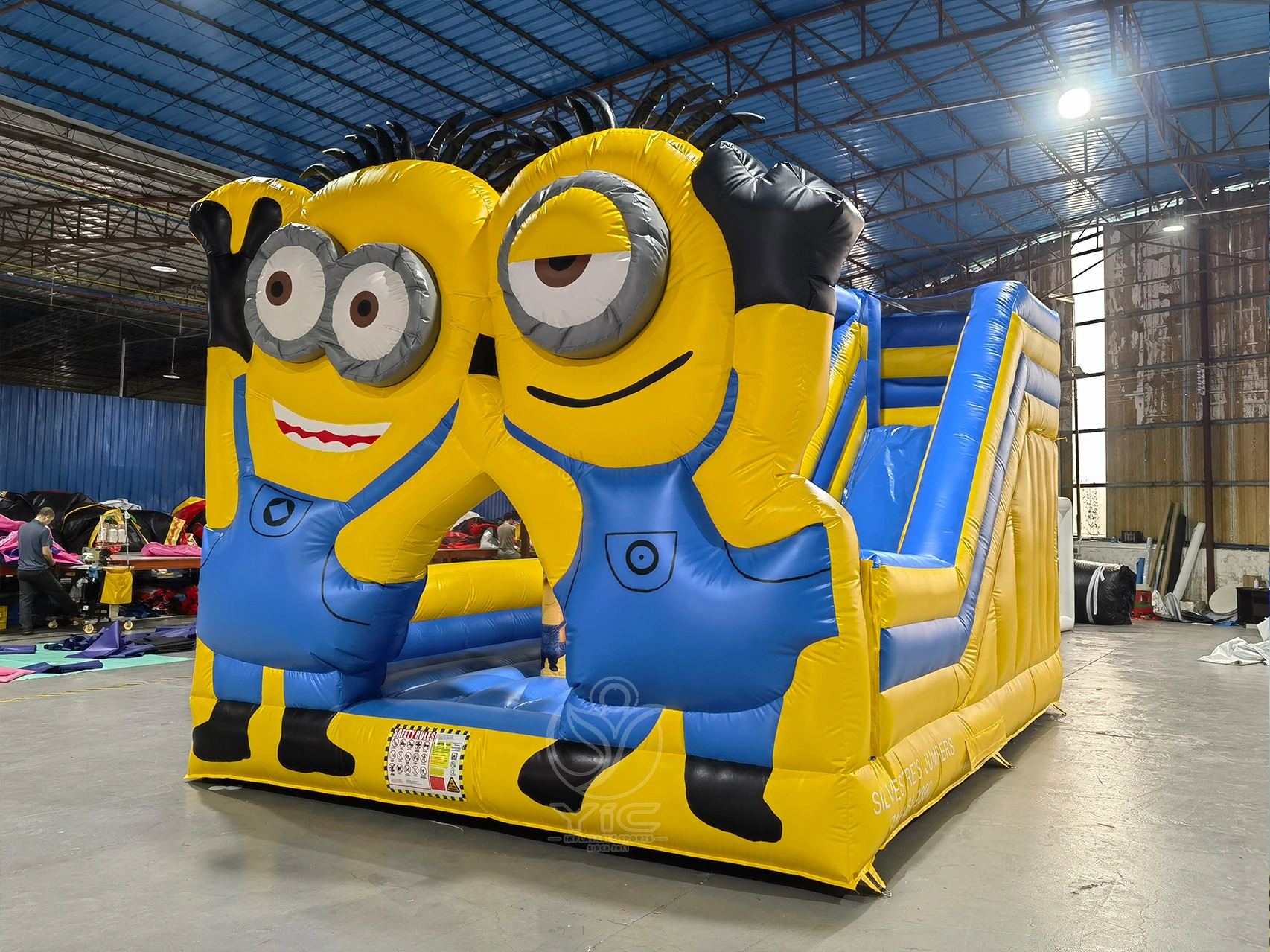 Minion bounce house with slide