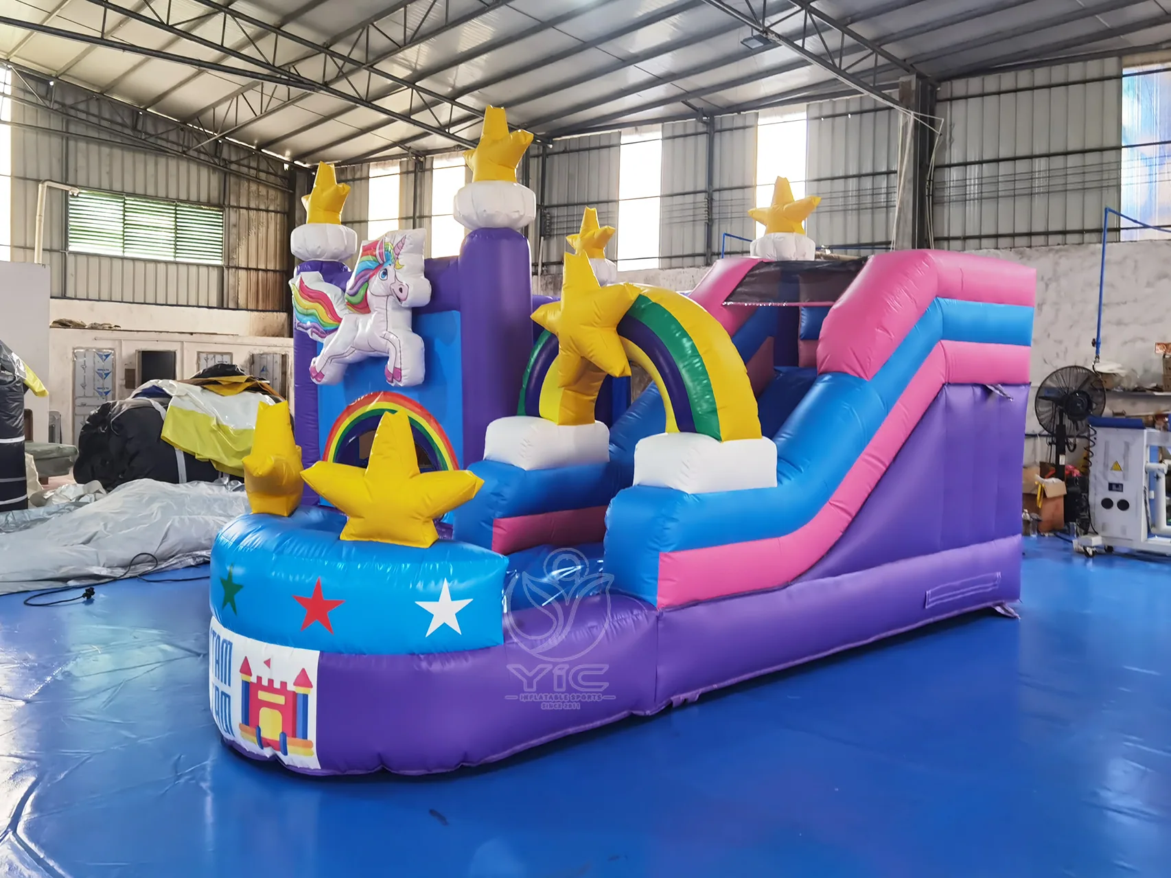 Unicorn bounce house with slide product photo 3