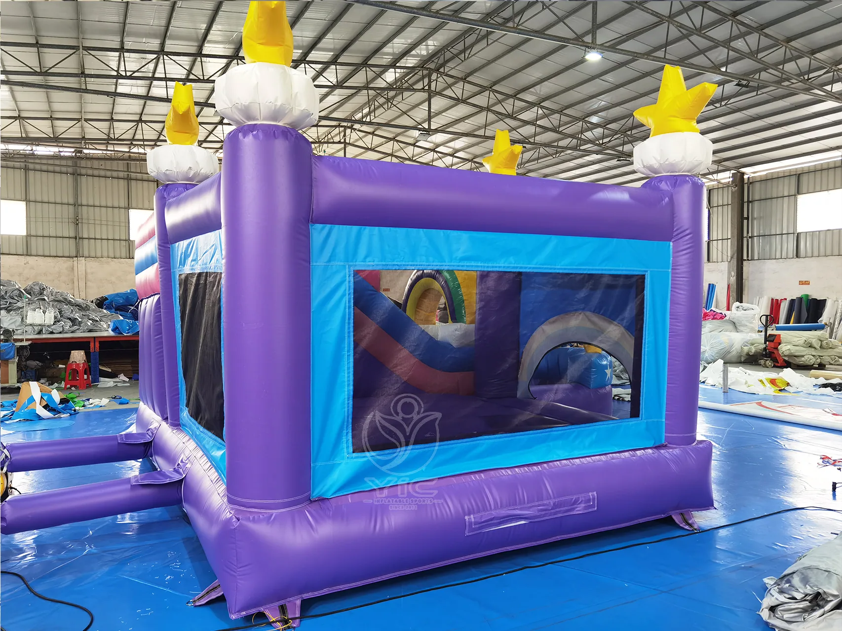 Unicorn bounce house with slide product photo 4