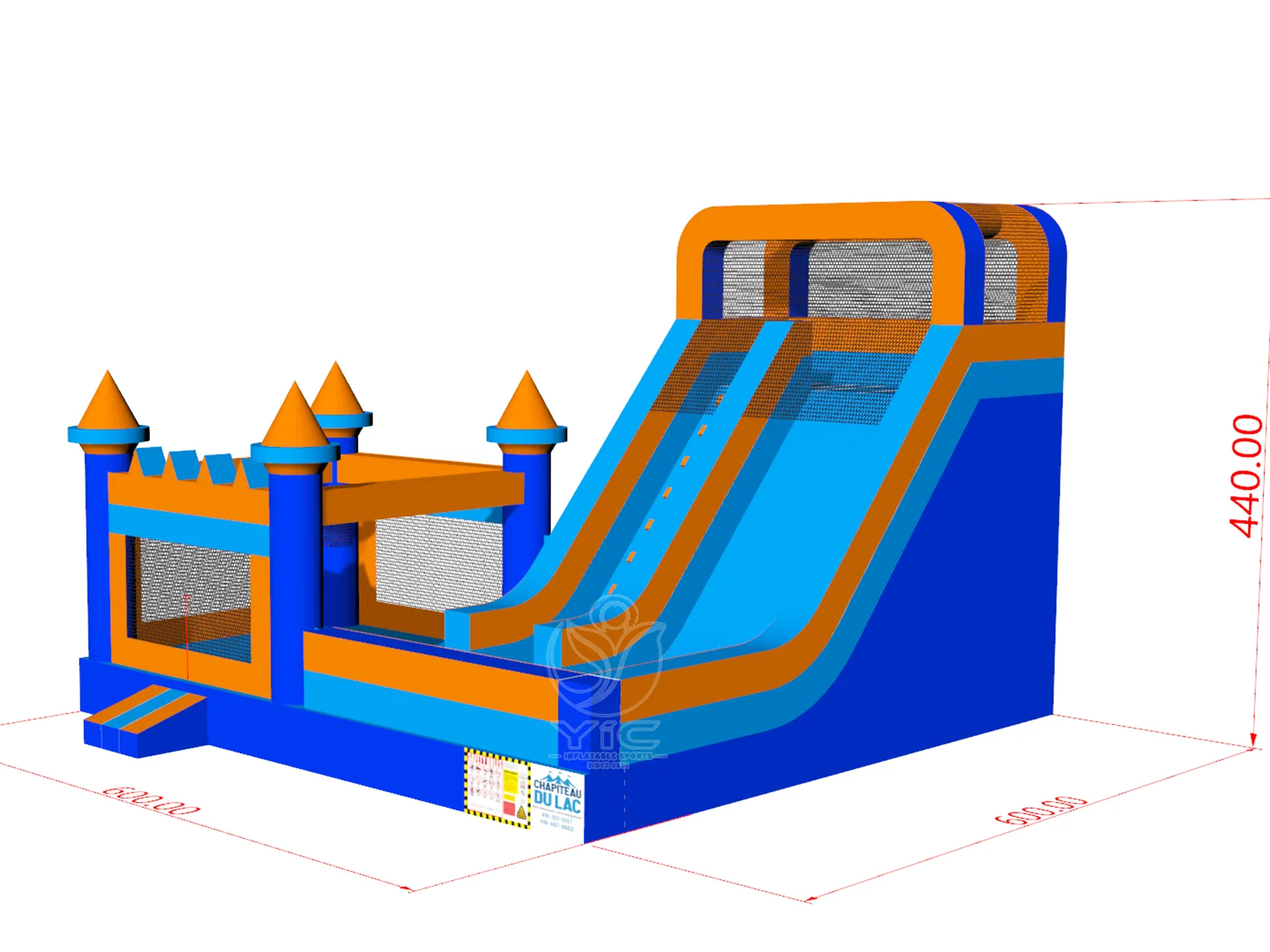 Commercial bounce house with slide product photo 5