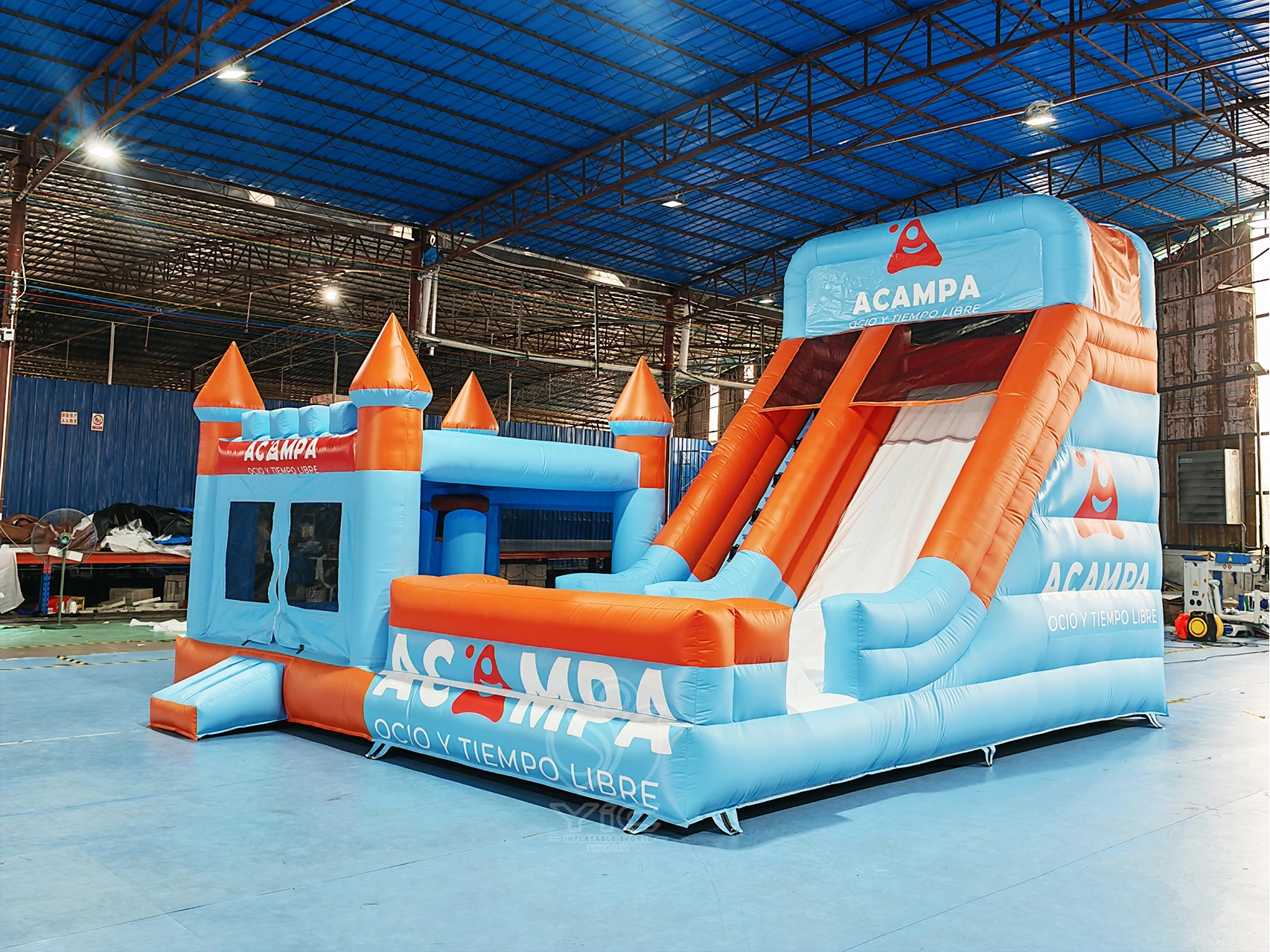 Slide bounce house combo