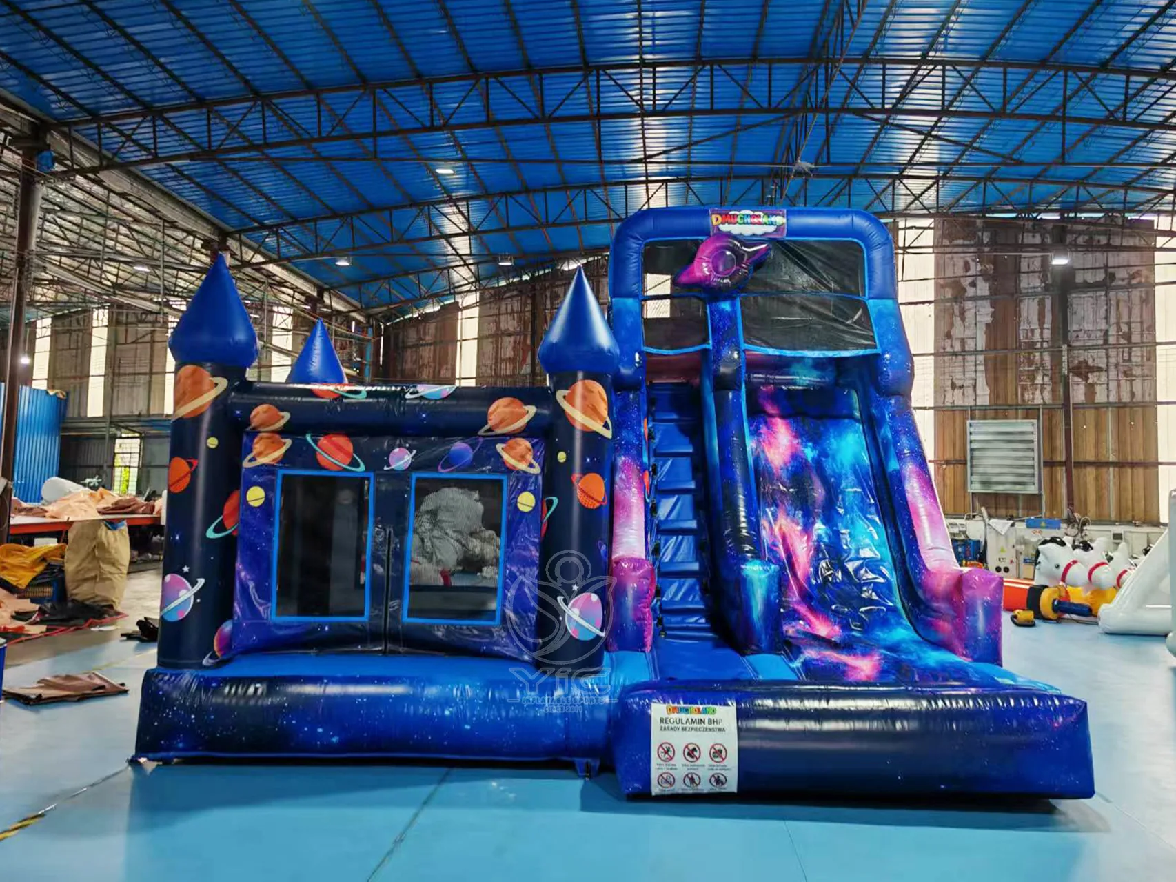 Space themed bouncy castle product photo 2