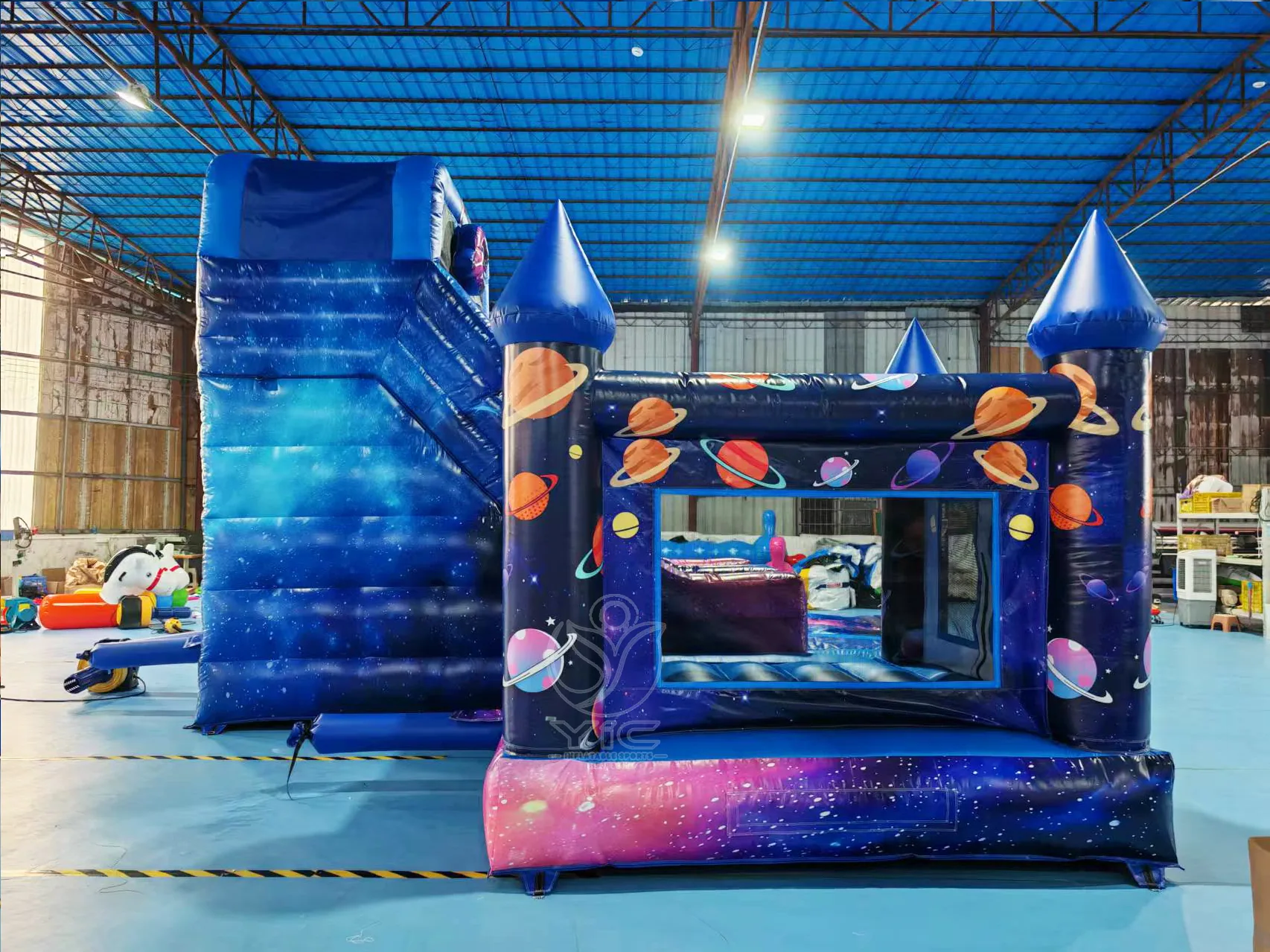 Space themed bouncy castle product photo 3