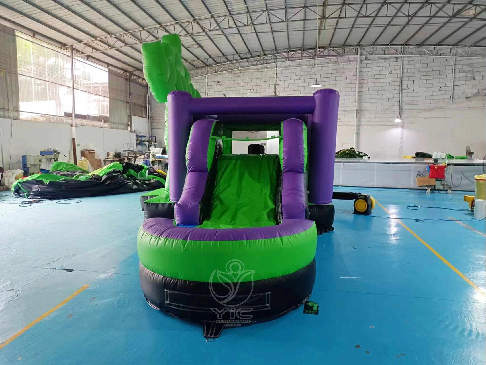 Hulk inflatable bounce house with slide product photo 3