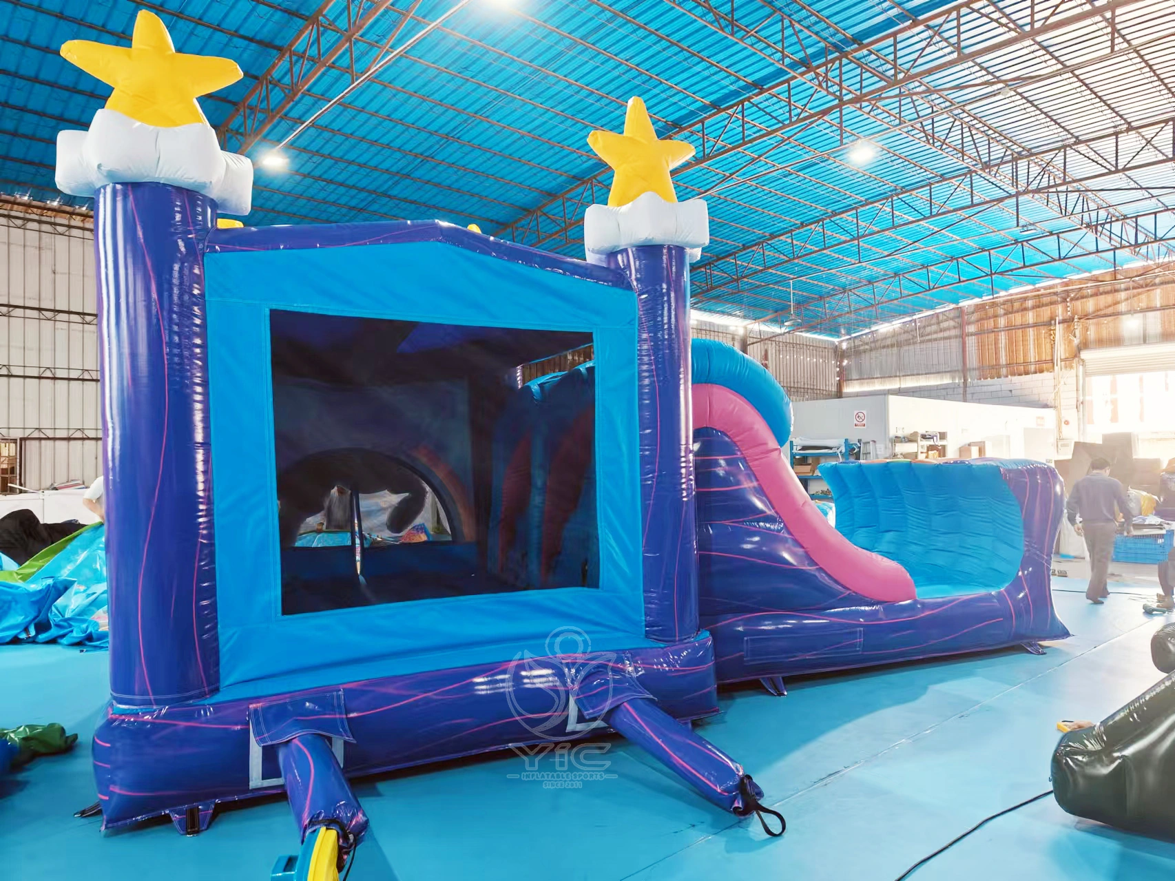 Unicorn bouncer with slide product photo 3
