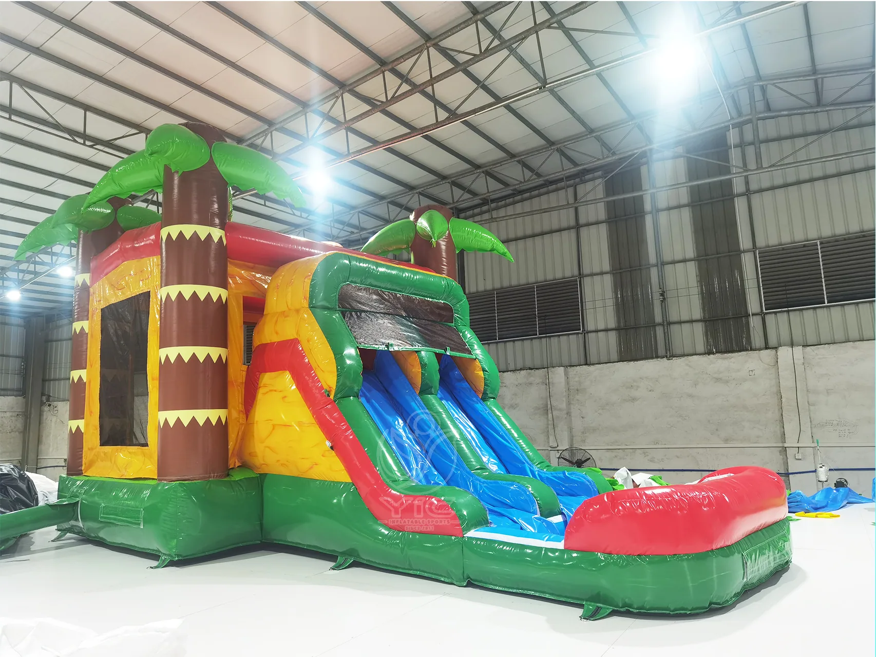 Tropical combo bounce house, a commercial bounce house combo by YIC Inflatable Sports