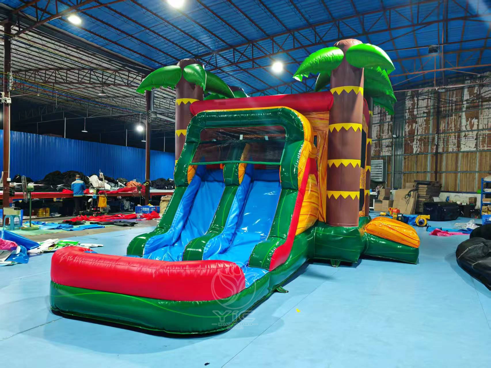 Tropical themed bounce house product photo 2