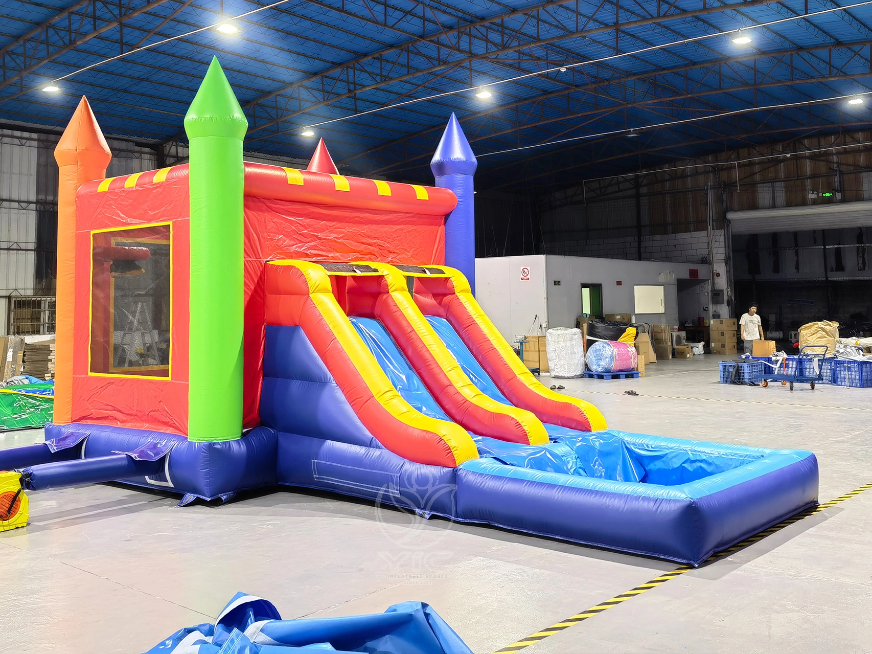 Inflatable bounce house water slide product photo 3