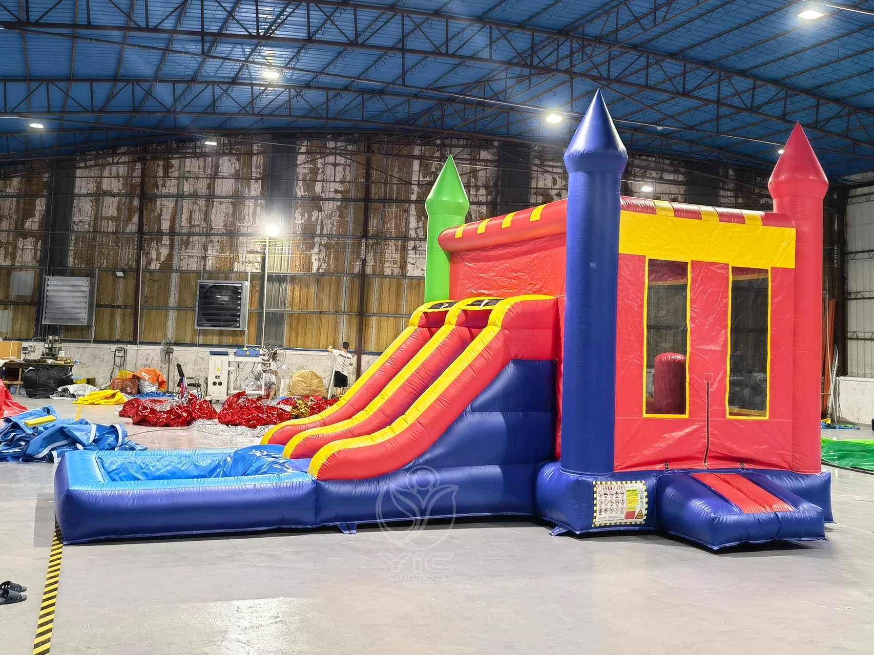 Inflatable bounce house water slide product photo 4