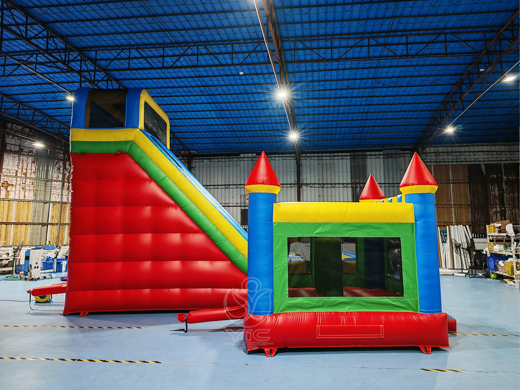 Castle slide combo bounce house product photo 4