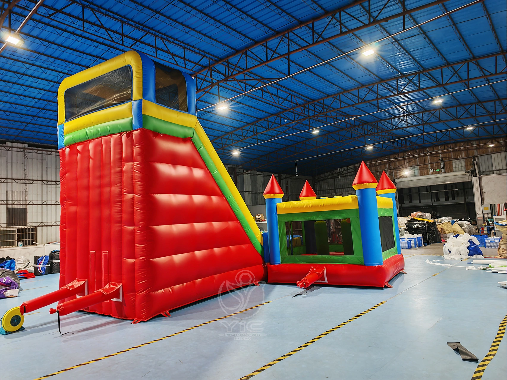 Castle slide combo bounce house product photo 5