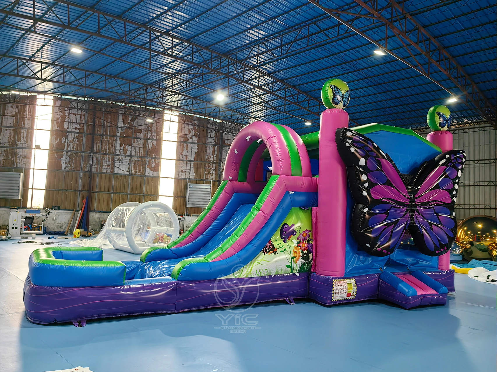 Butterfly bounce house combo