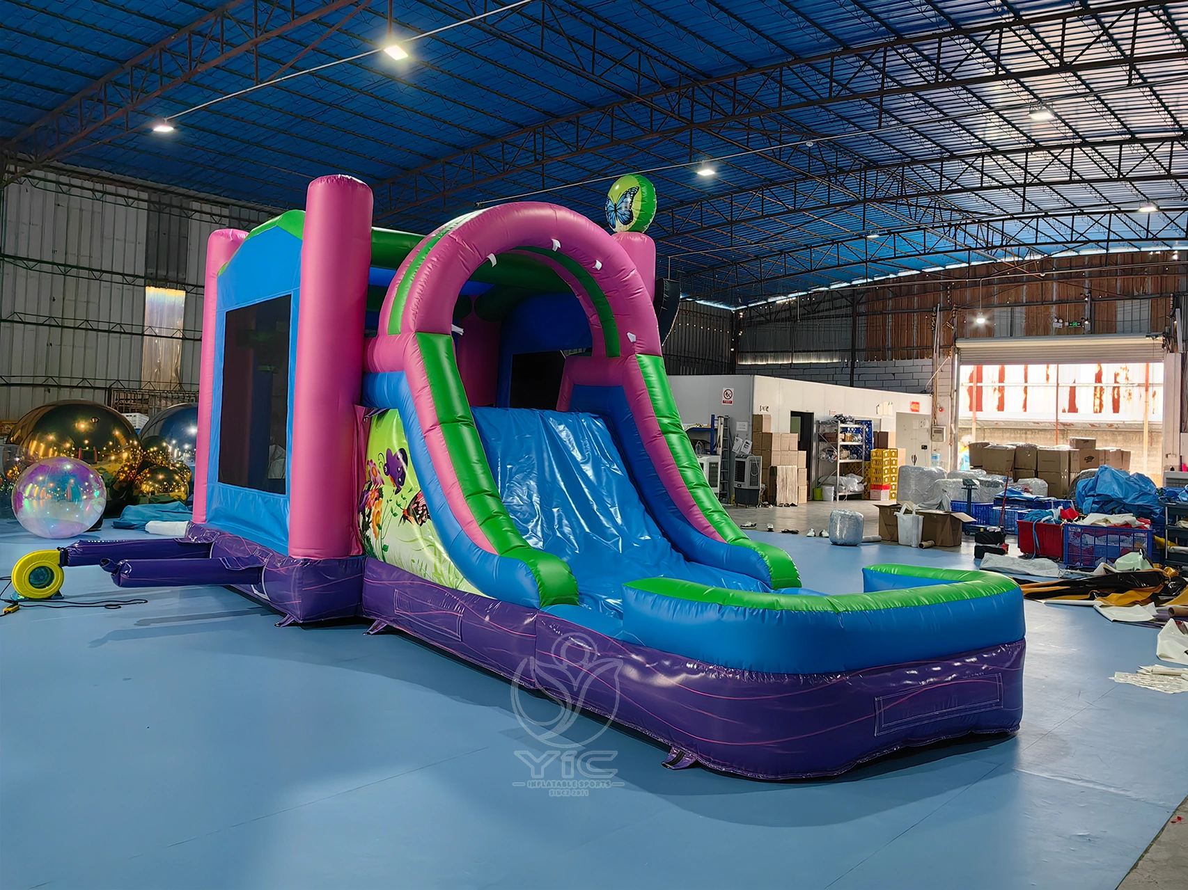Butterfly bounce house combo product photo 2