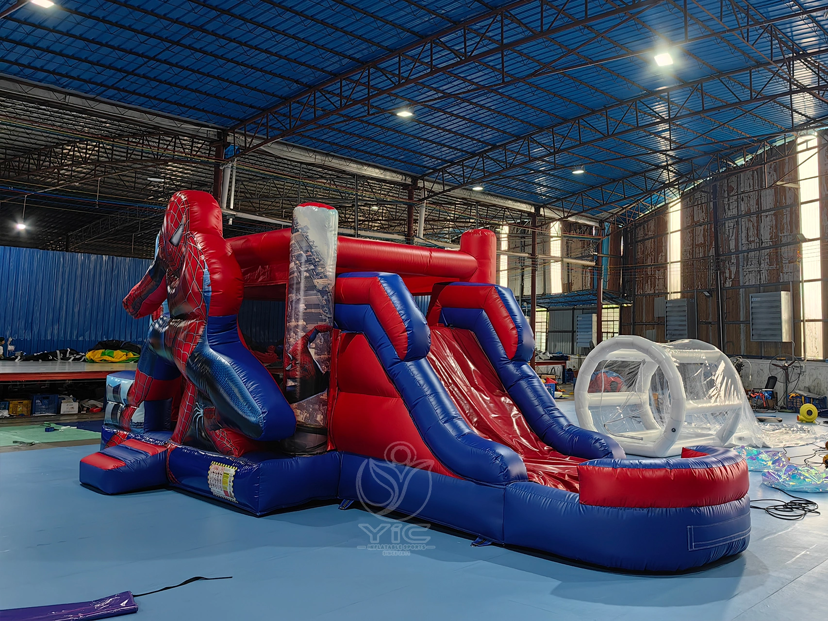 Inflatable spiderman bounce house product photo 3