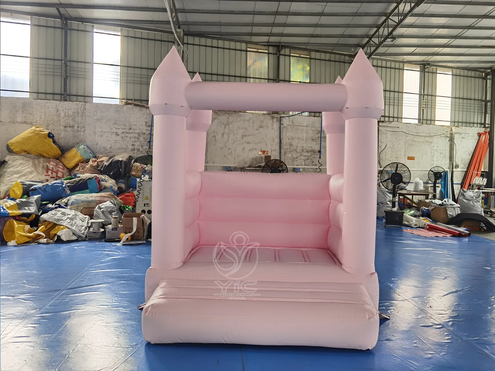 Light pink bounce house product photo 3