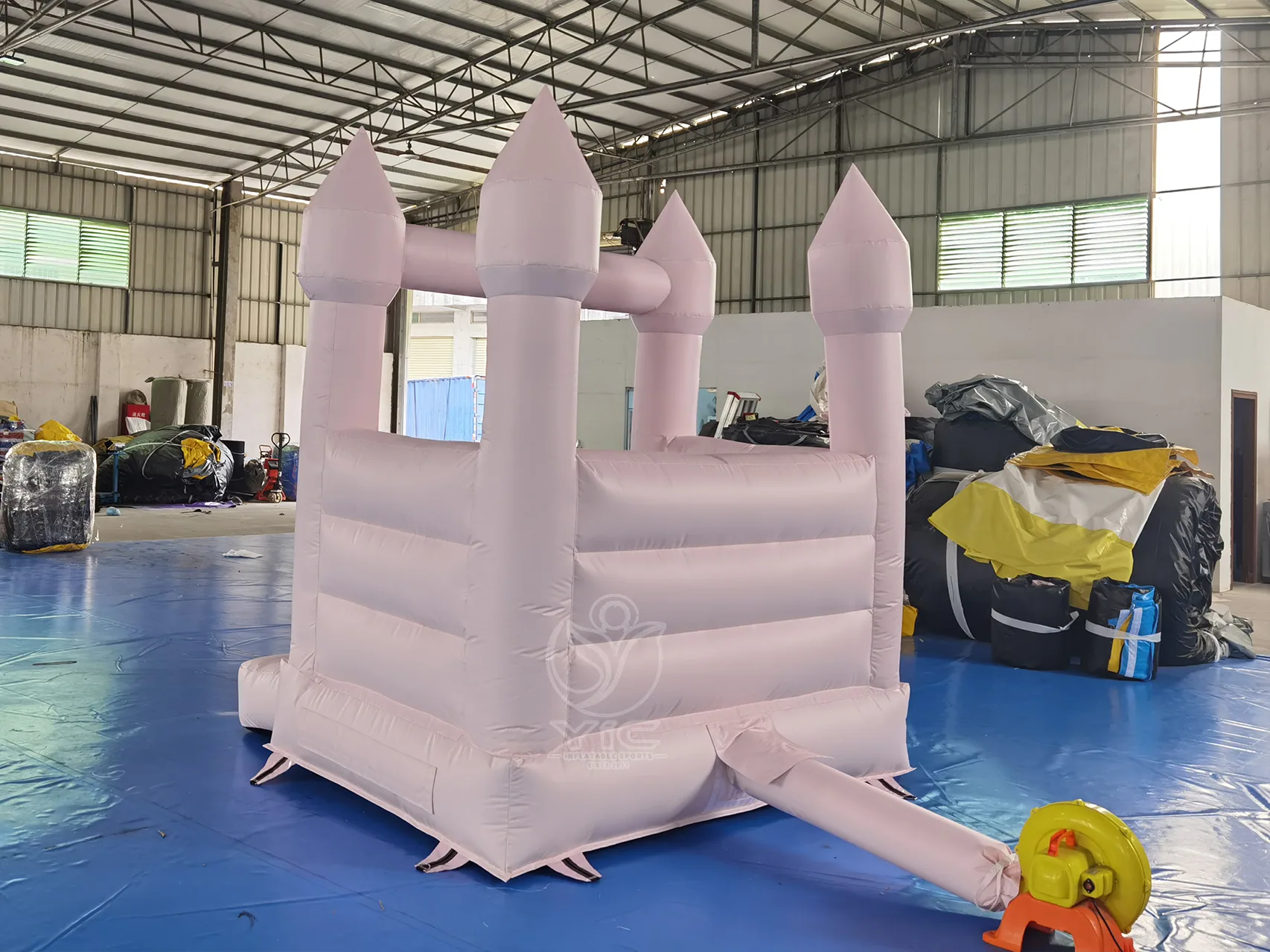 Light pink bounce house product photo 4