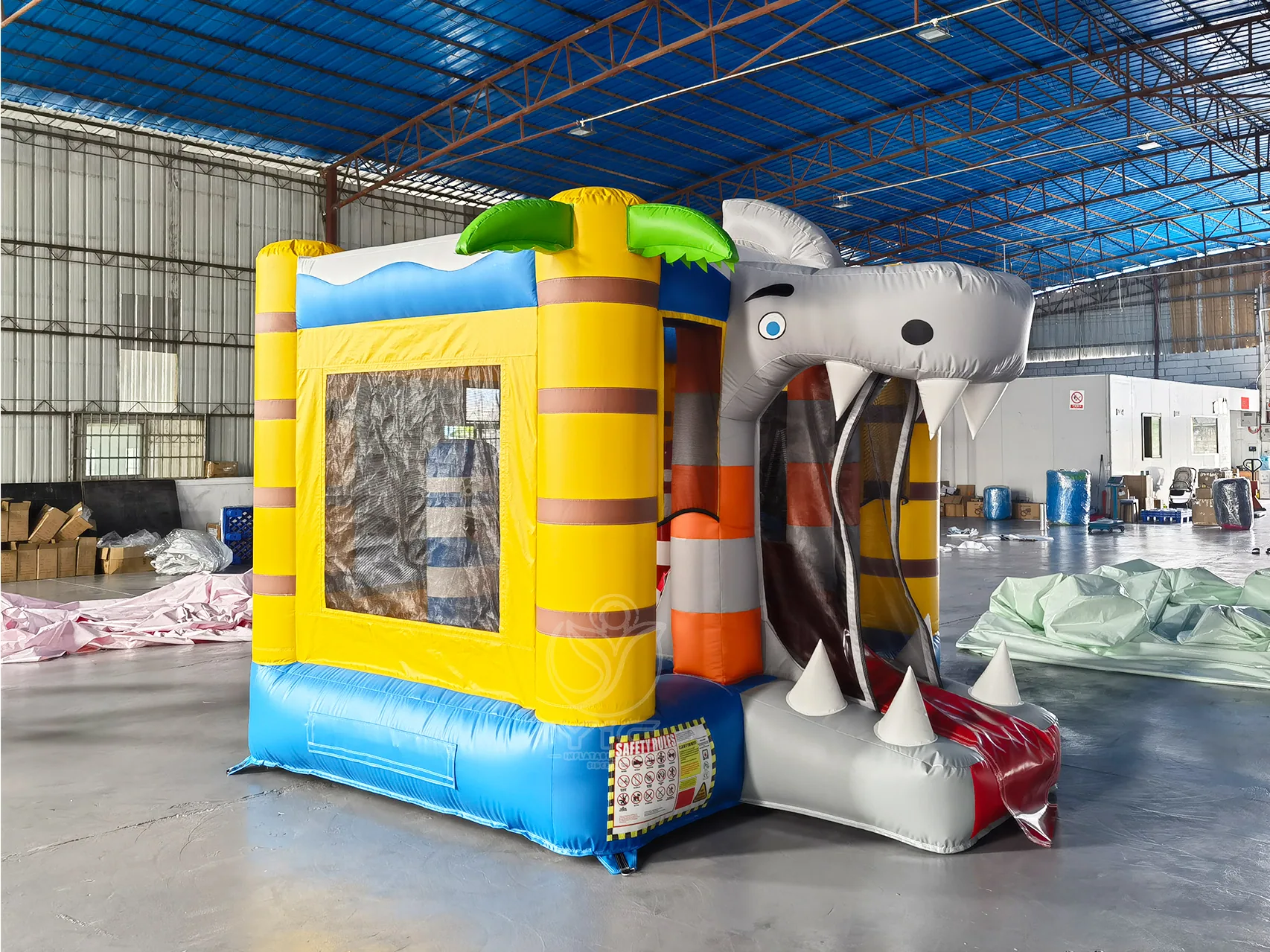 Hippo bounce house, a commercial bounce house and bouncy castle by YIC Inflatable Sports