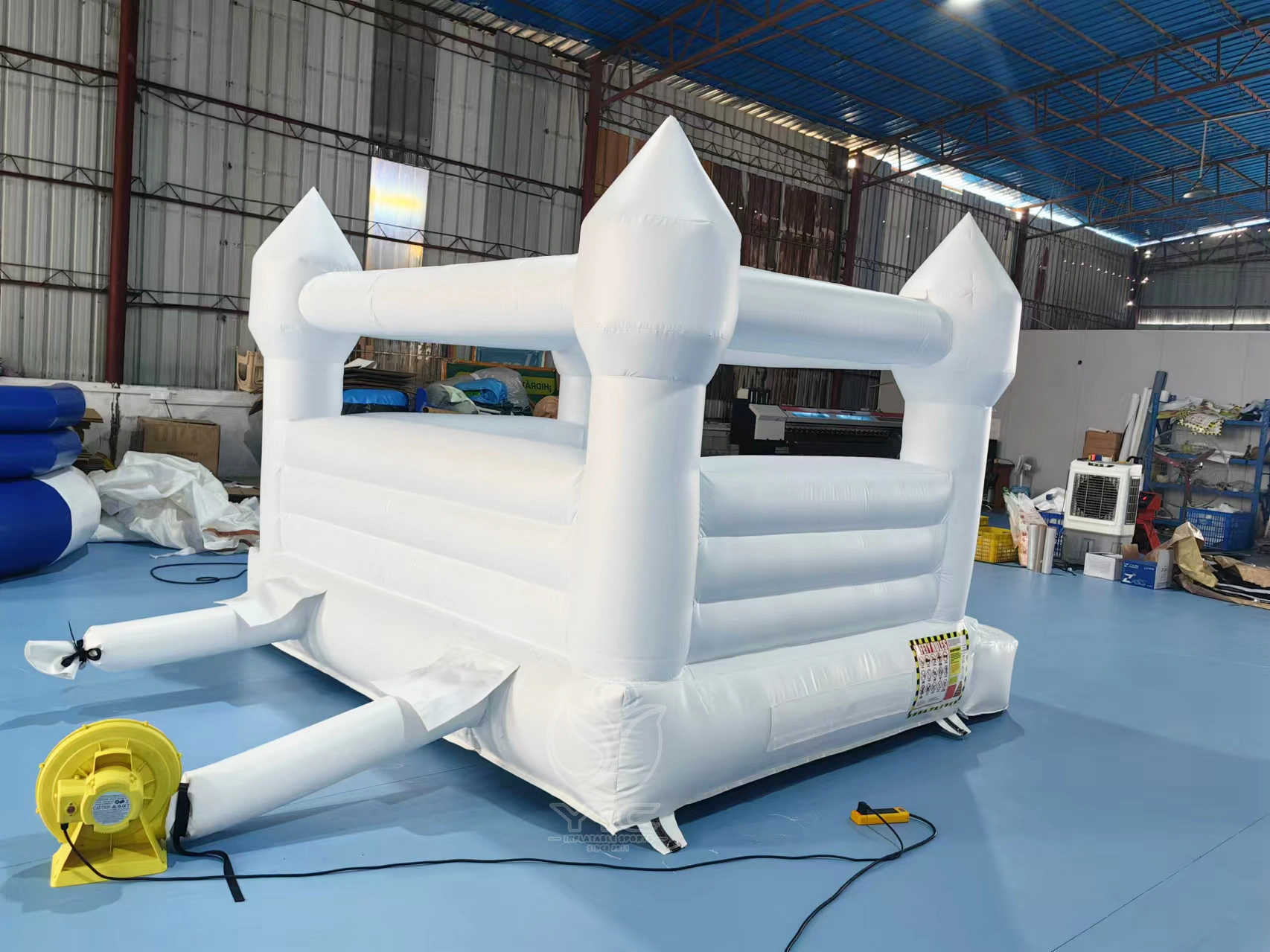 Commercial grade white bounce house product photo 5