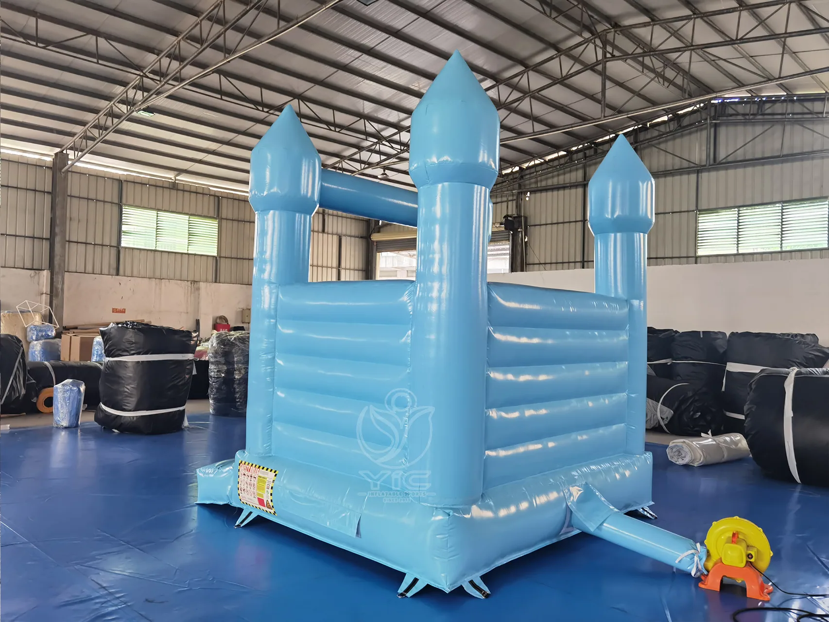 Light blue bounce house product photo 5