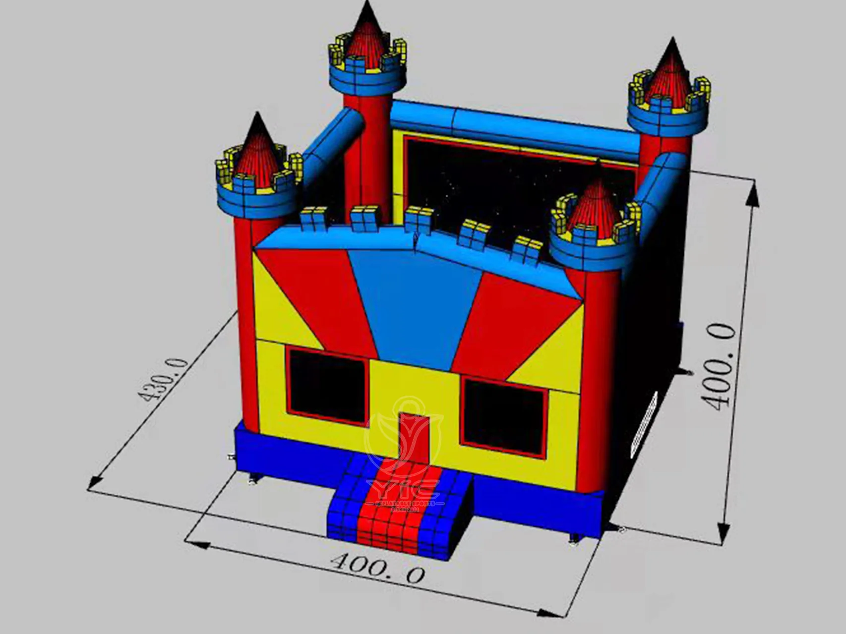 Castle bounce house product photo 5