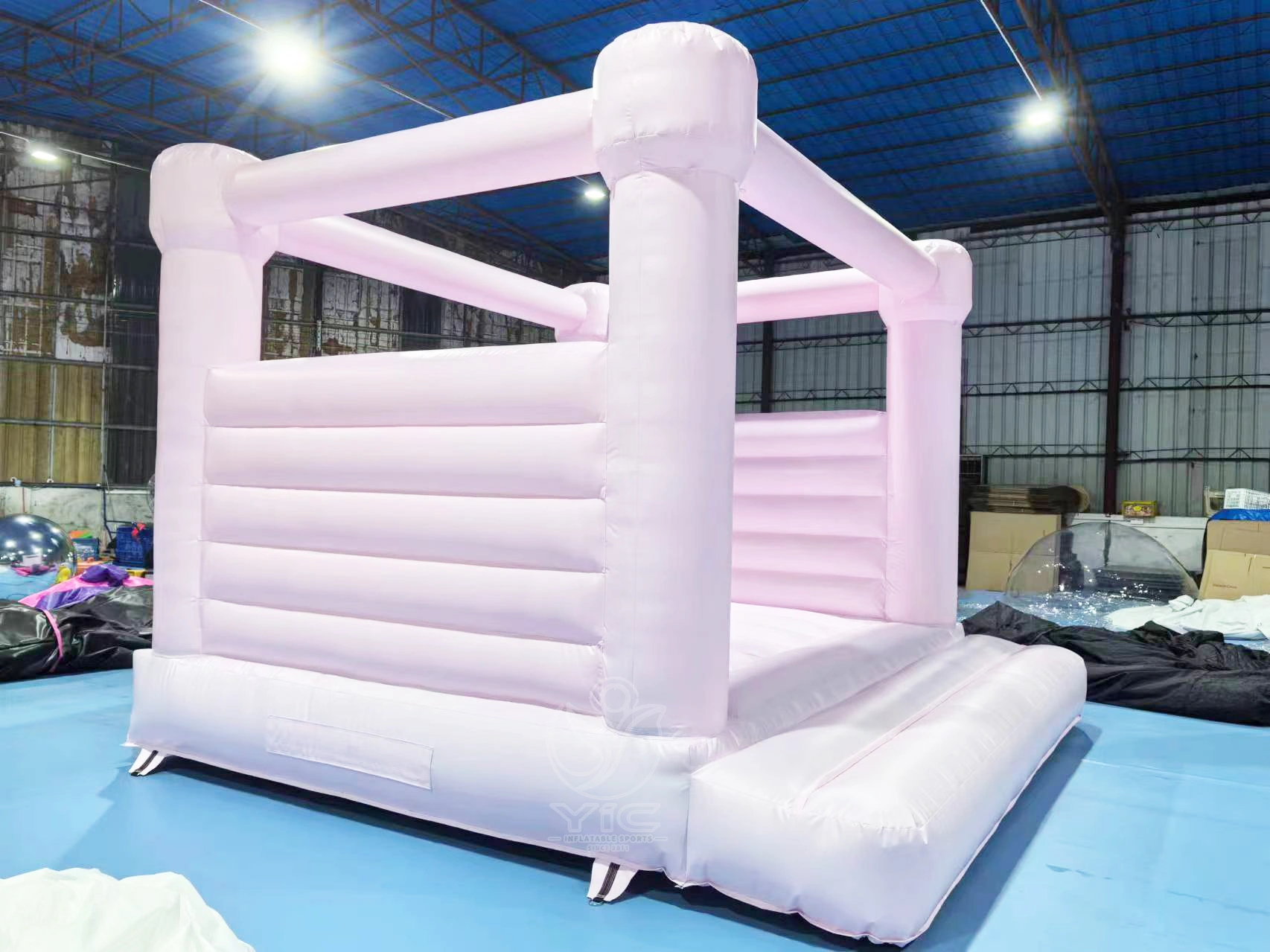 Pink castle bouncer product photo 2