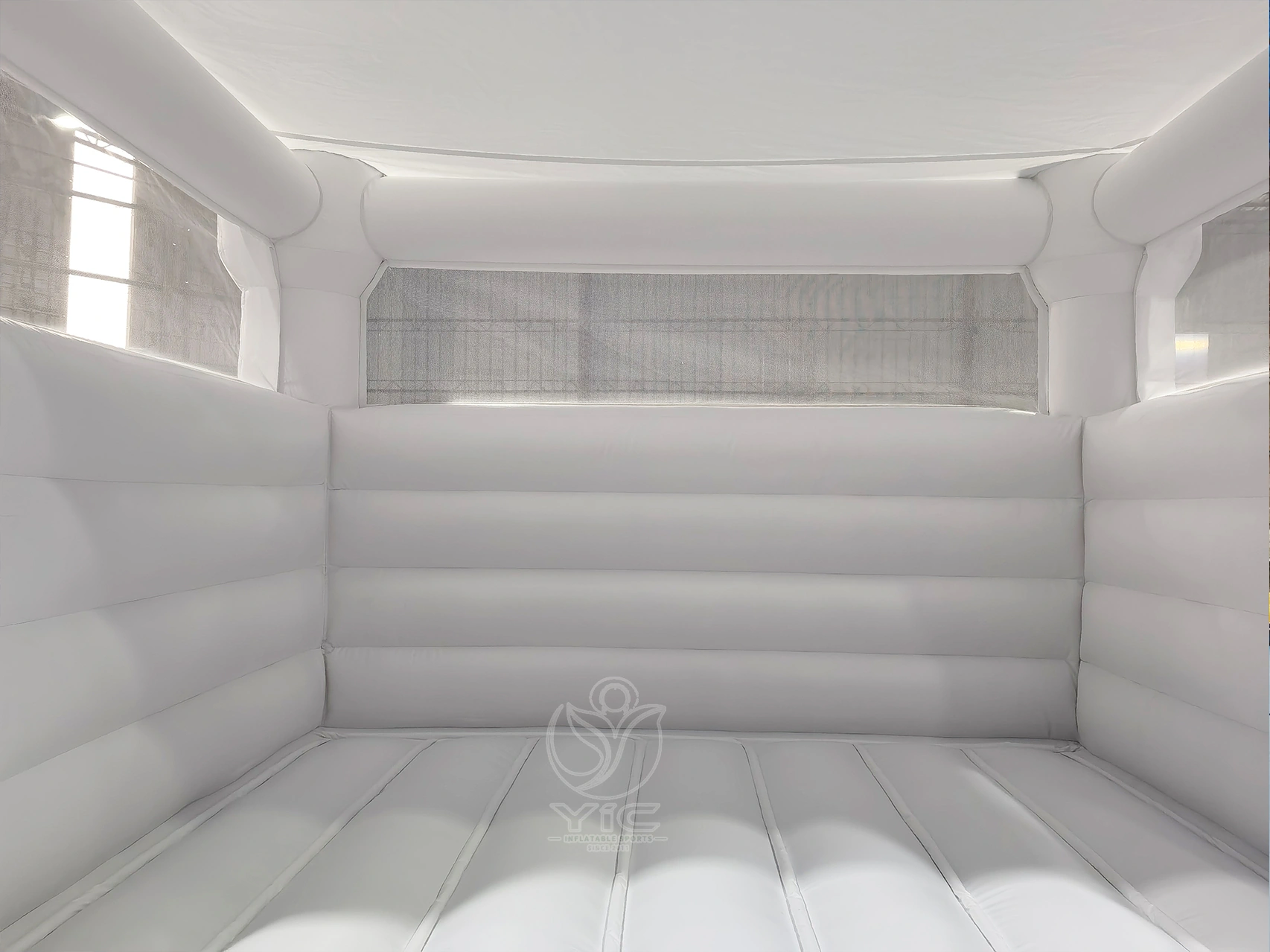 Commercial white bounce house product photo 5
