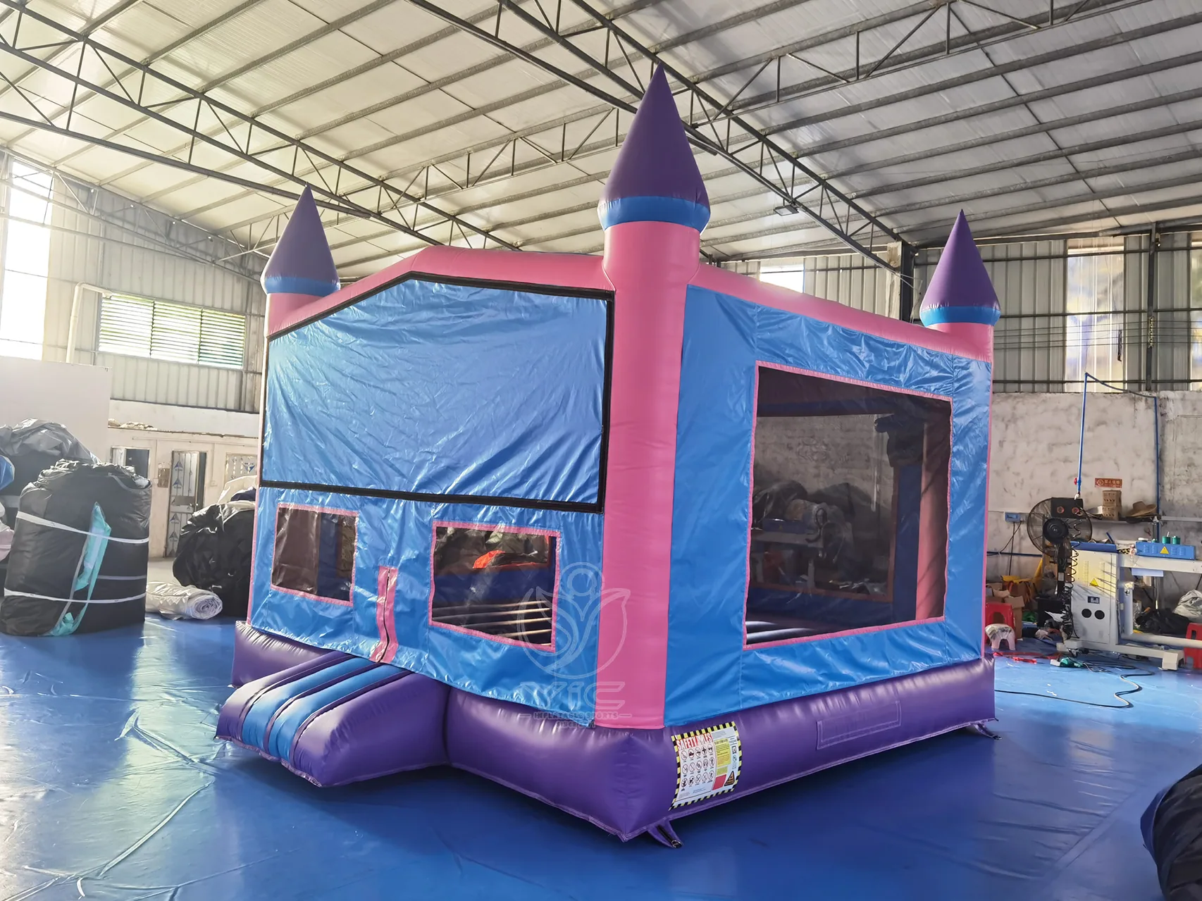 Pink bounce house product photo 3