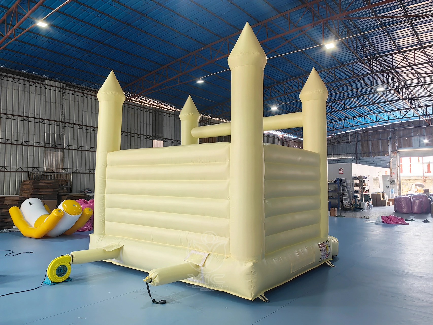 Pastel yellow bounce house product photo 4