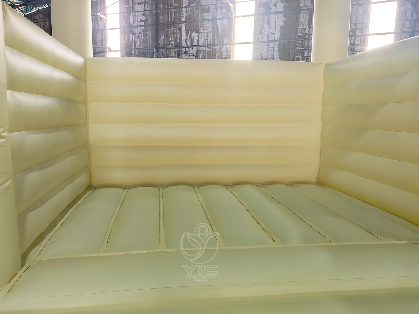 Pastel yellow bounce house product photo 5