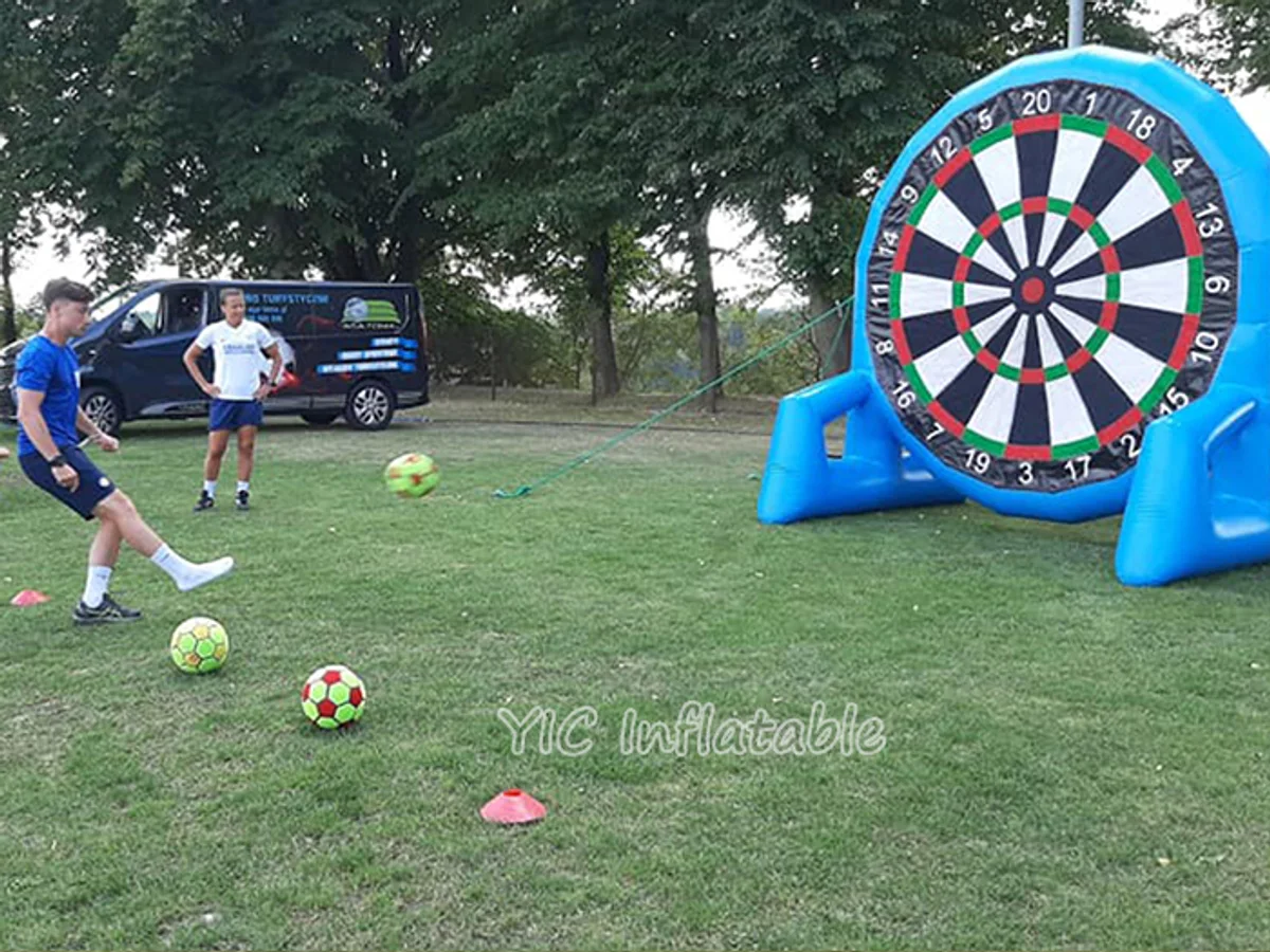 Blow up soccer dart board product photo 3