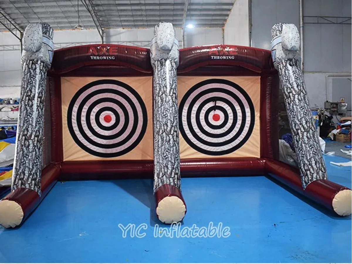 Dual target axe throwing inflatable product photo 3