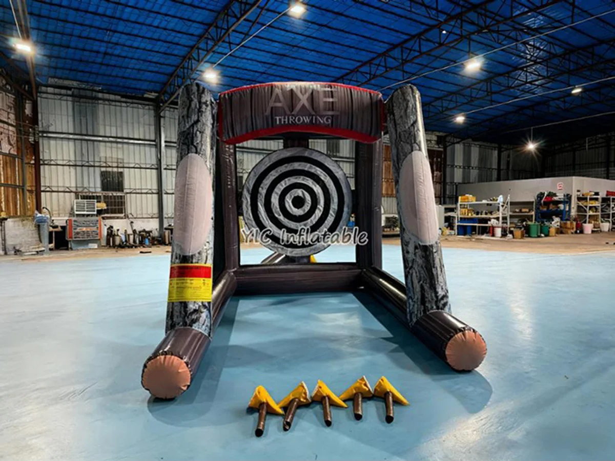 Dual target axe throwing inflatable product photo 4