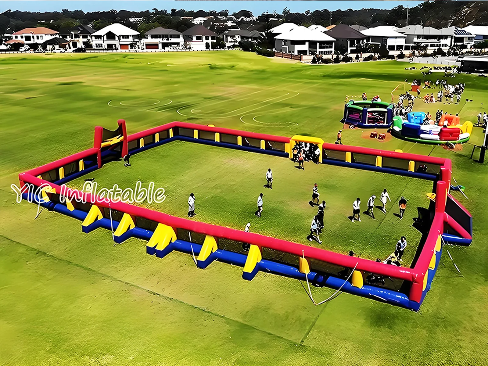Giant inflatable soccer field, a commercial large inflatable soccer field by YIC Inflatable Sports