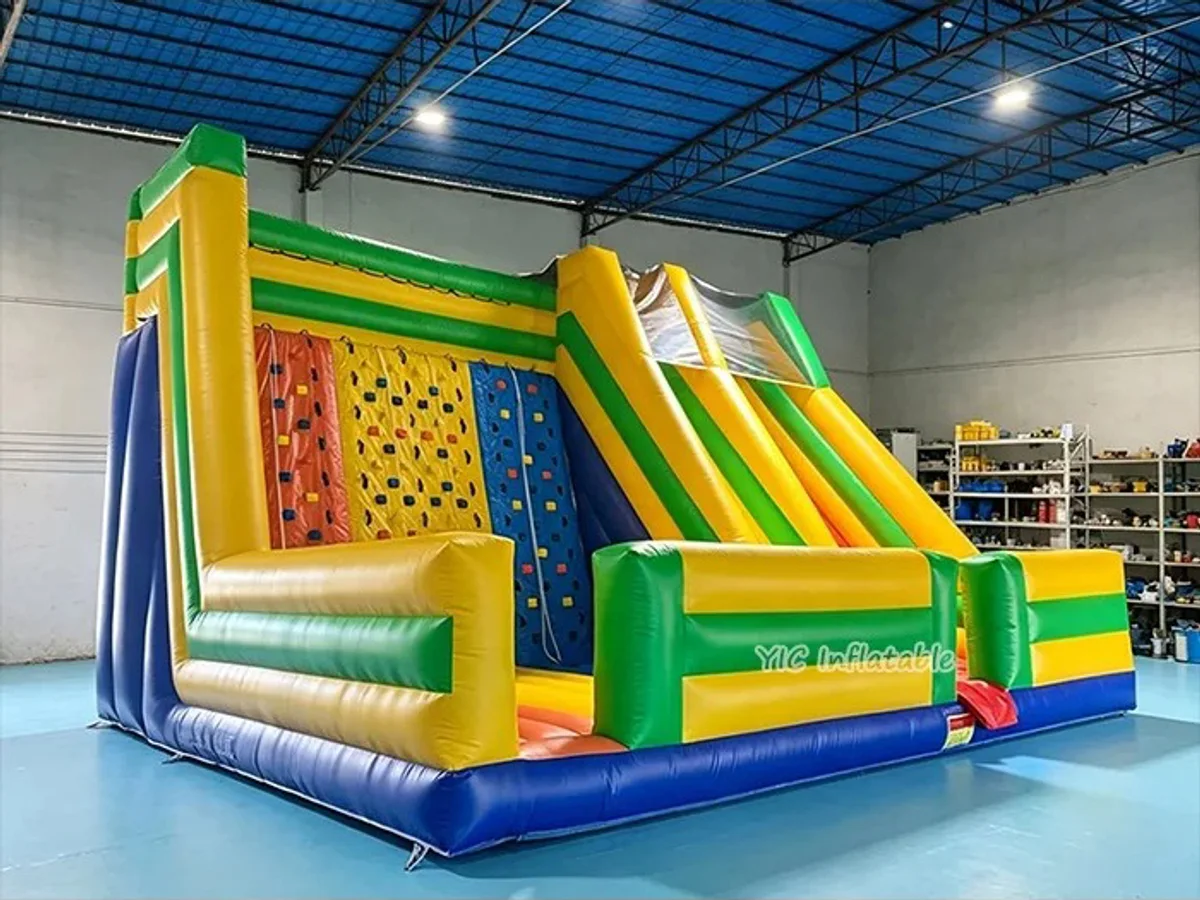Inflatable climbing wall and slide product photo 2
