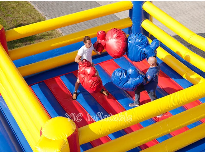 Inflatable boxing area, a commercial inflatable boxing arena and fighting-ring attraction by YIC Inflatable Sports
