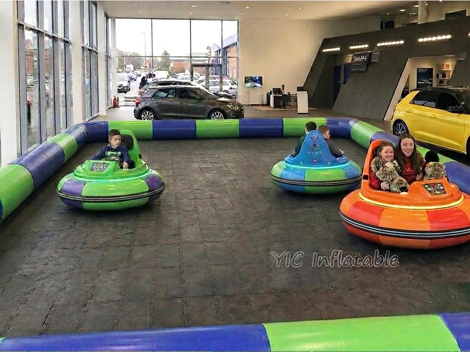 Inflatable bumper car track product photo 3