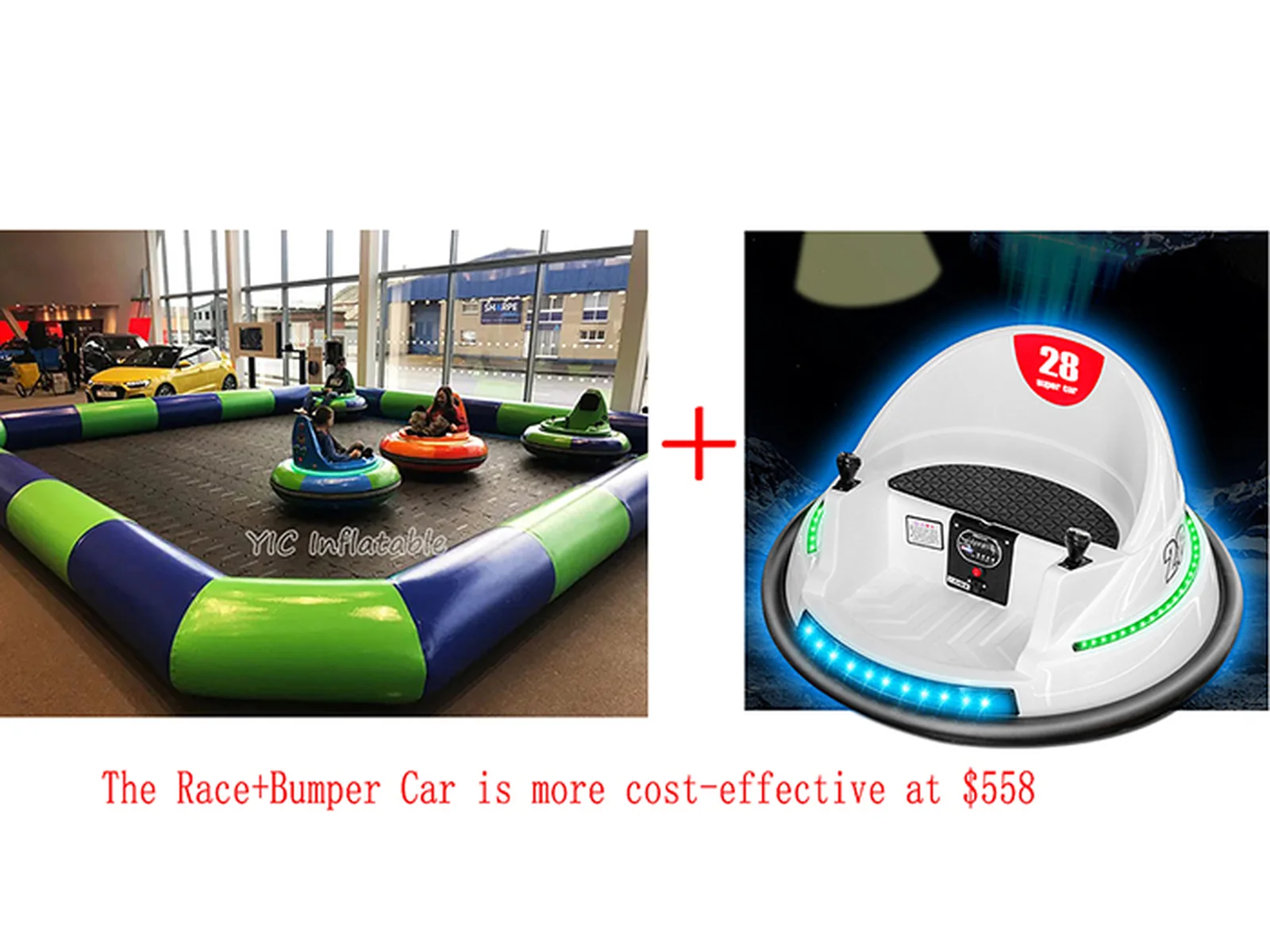 Inflatable bumper car track product photo 5