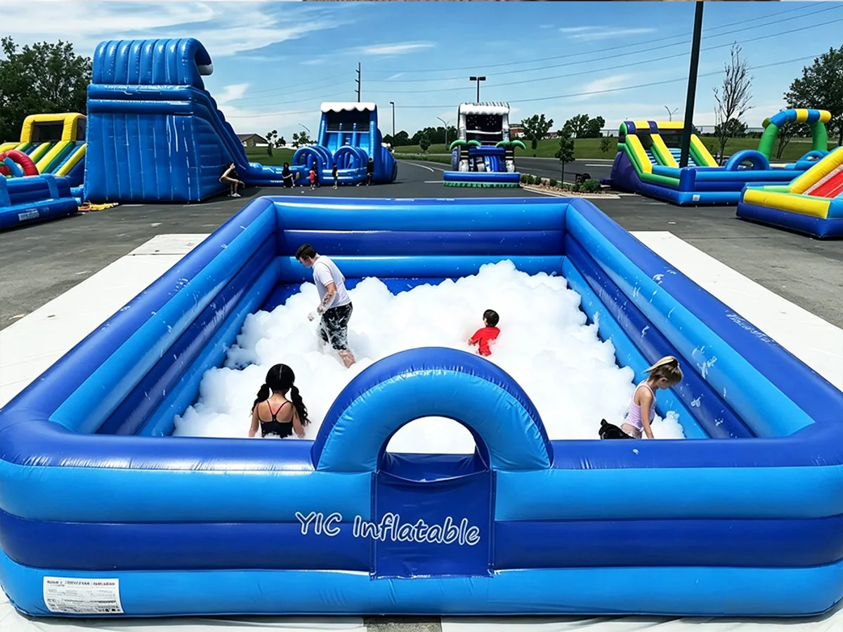 Inflatable foam pit, a commercial inflatable foam party pit by YIC Inflatable Sports