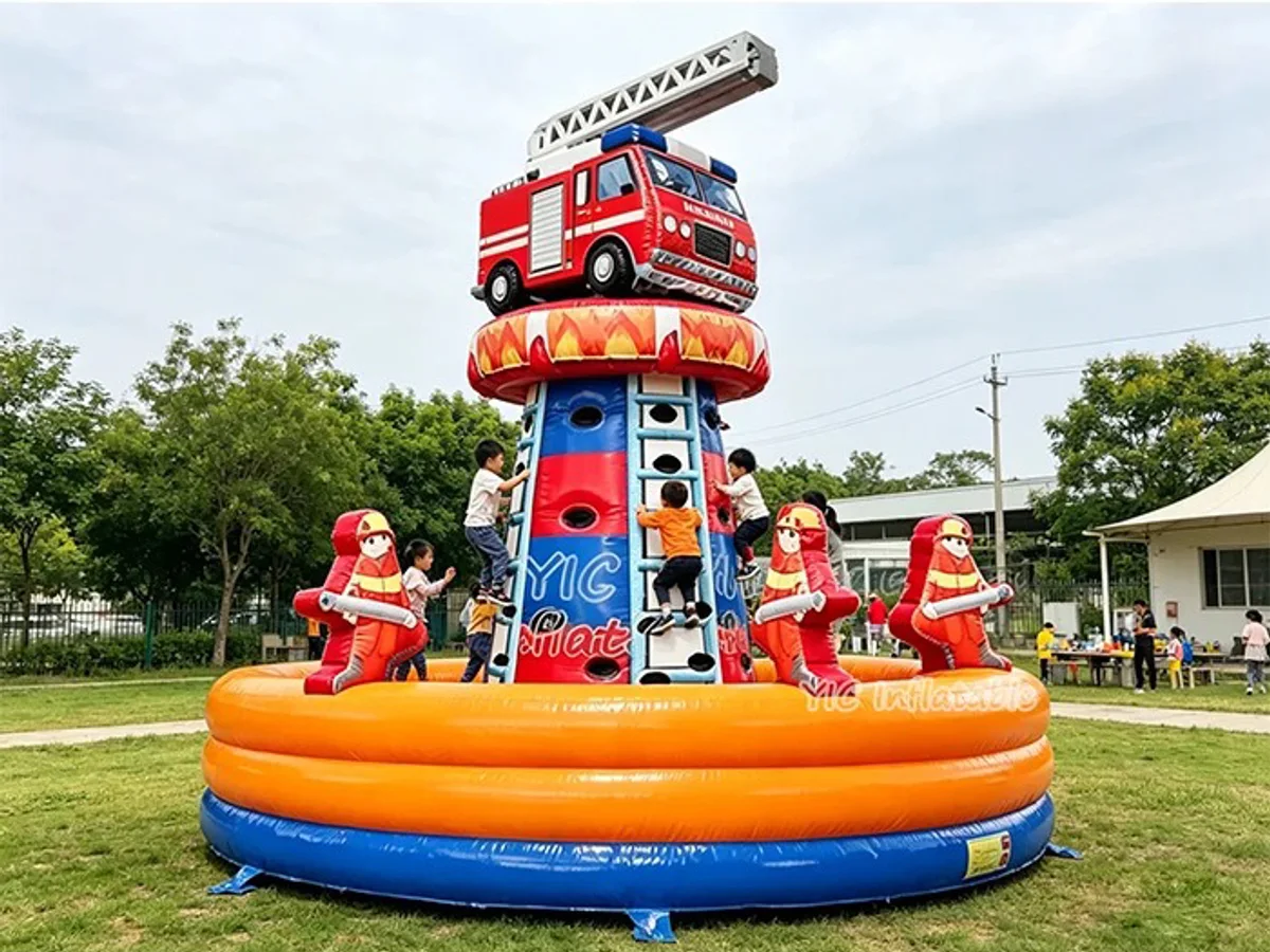Inflatable rock climbing wall, a commercial inflatable rock climbing wall by YIC Inflatable Sports