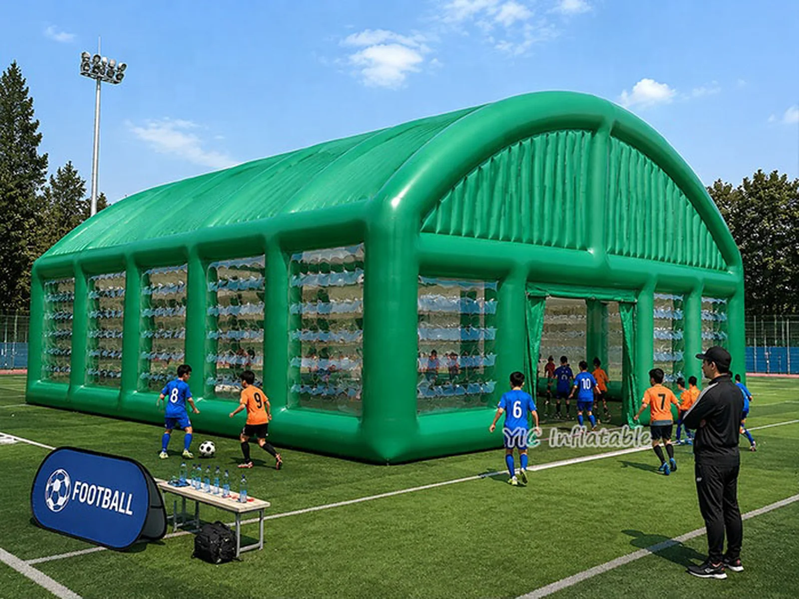 Inflatable sports dome, a commercial covered inflatable sports training dome by YIC Inflatable Sports