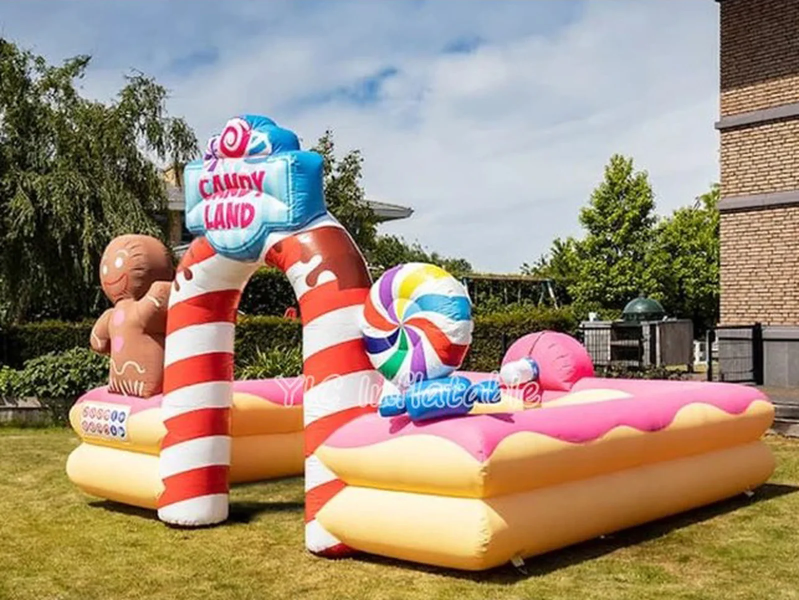 Inflatable candy land bubble foam pit product photo 3