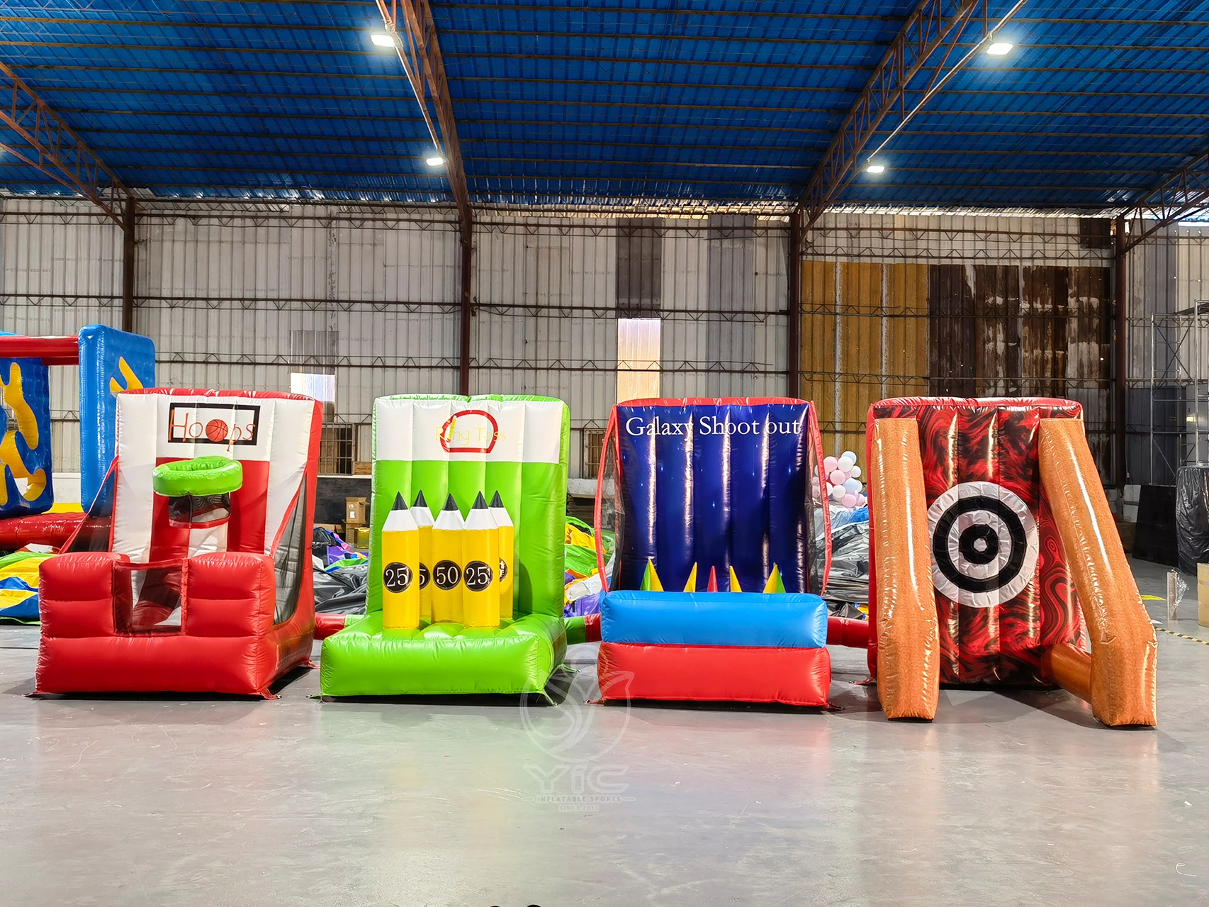 Commercial inflatable games products from YIC