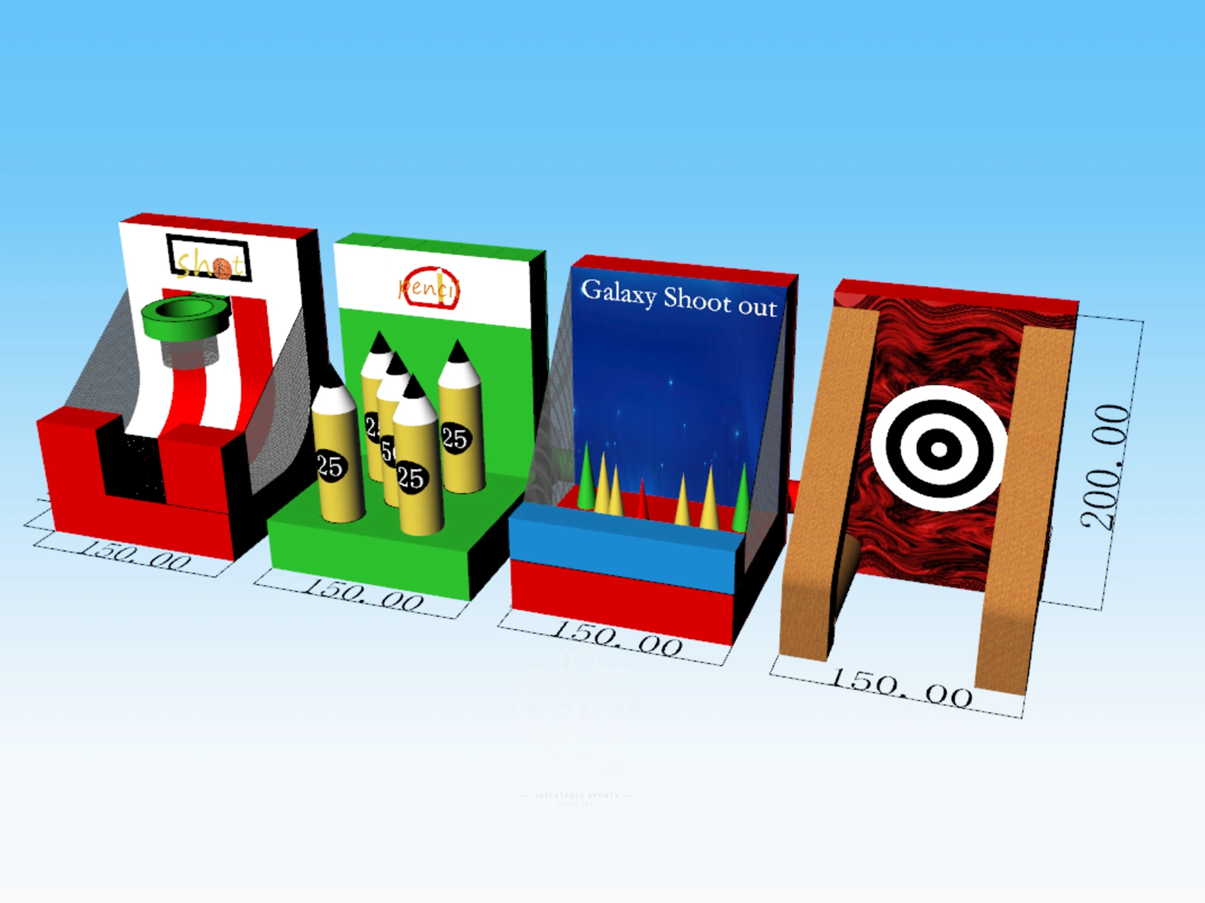Commercial inflatable carnival games product photo 5