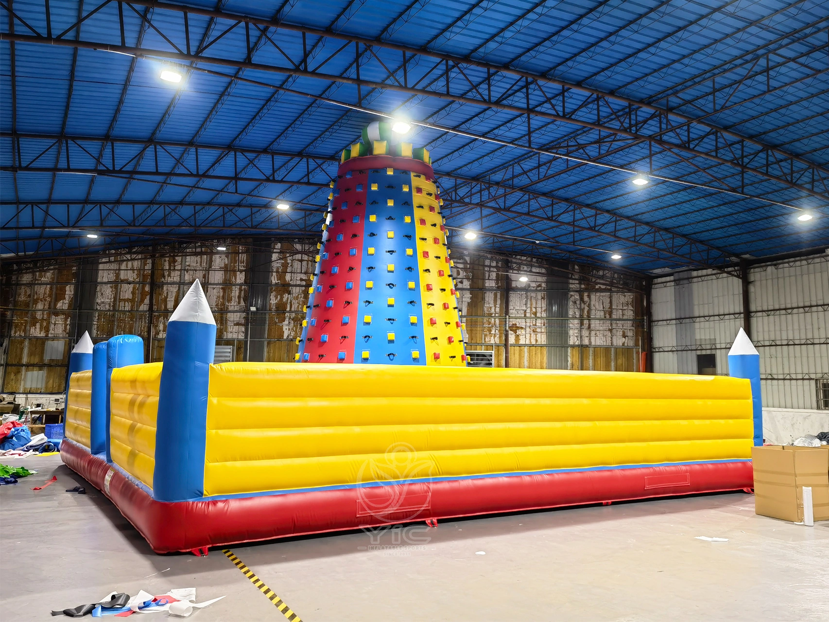 Inflatable climbing mountain, a commercial interactive inflatable game by YIC Inflatable Sports Inflatable climbing mountain, a commercial interactive inflatable game by YIC Inflatable Sports