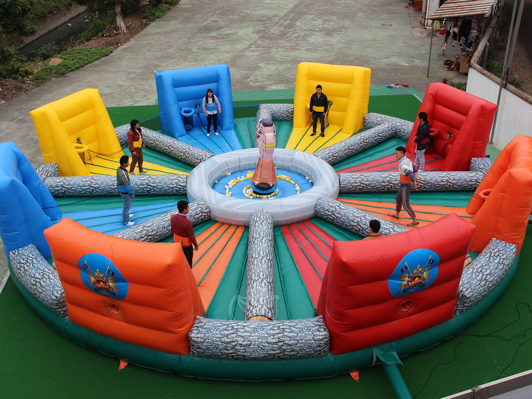 Inflatable hungry hippo game product photo 2