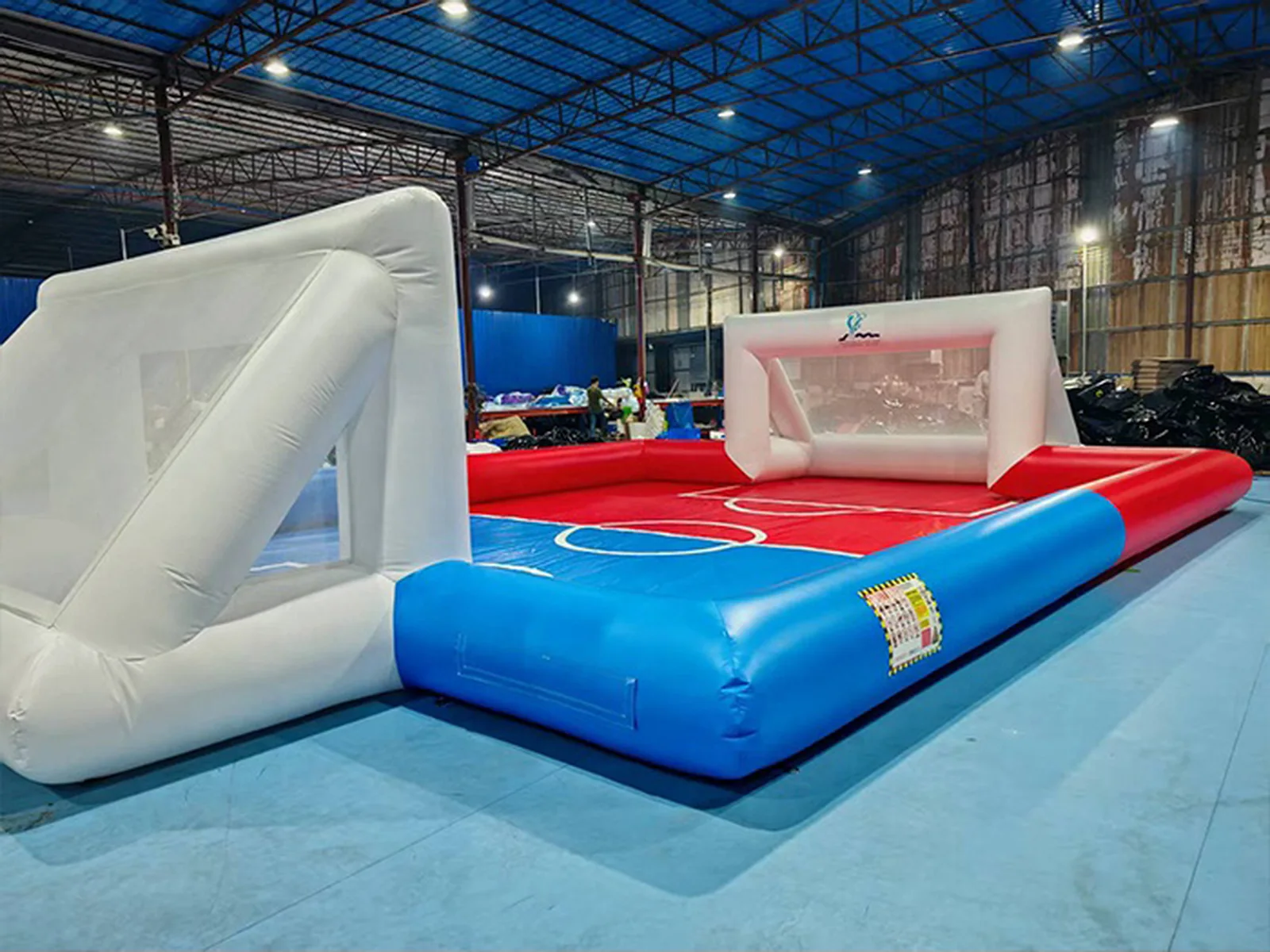 Inflatable soccer field slip and slide product photo 2